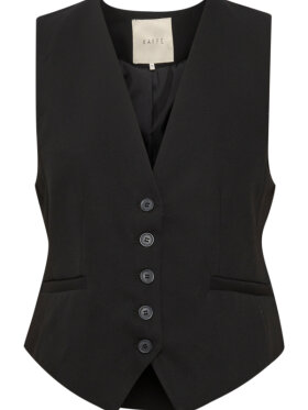 Kaffe - KAsakura Waistcoat Sort Kaffe - KAsakura Waistcoat Sort