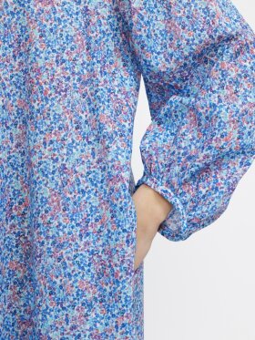 Soft Rebels - SRSienna Dress Flower Dot Blue