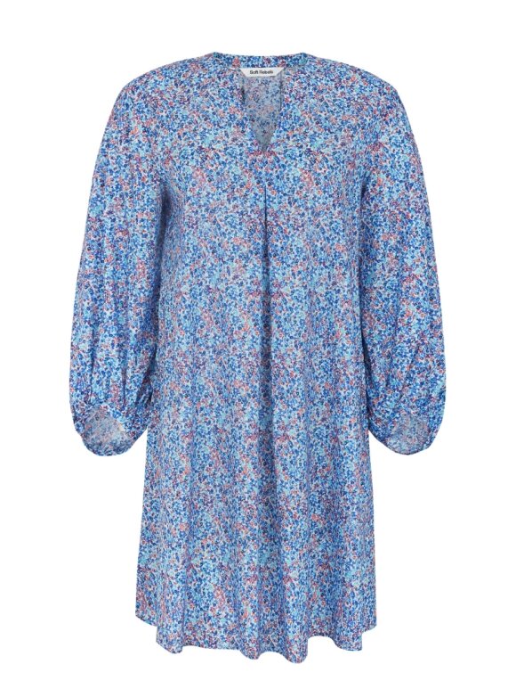 Soft Rebels - SRSienna Dress Flower Dot Blue