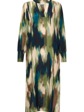 Kaffe - KADRYLIA DRESS BROWN/GREEN FADE