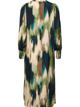 Kaffe - KADRYLIA DRESS BROWN/GREEN FADE