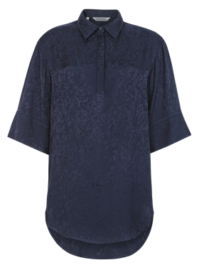 Soft Rebels - SRNaya Long Blouse Flower Total Eclipse Soft Rebels - SRNaya Long Blouse Flower Total Eclipse