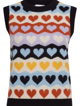 Ichi - IHARTHY KNIT WAIST COAT PRINT Ichi - IHARTHY KNIT WAIST COAT PRINT