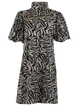 CONTINUE - Mili Grafic Dress Black/White CONTINUE - Mili Grafic Dress Black/White