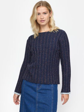 Soft Rebels - SRCeline Blouse Knit Navy