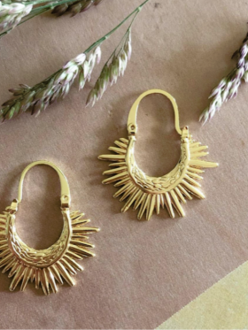 Friihof+Siig - SUN EARRING GULD