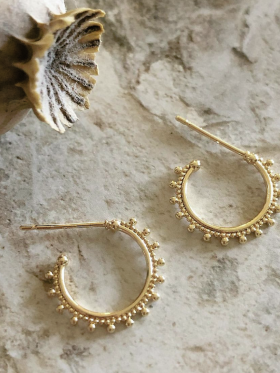 Friihof+Siig - DOT EARRING GULD