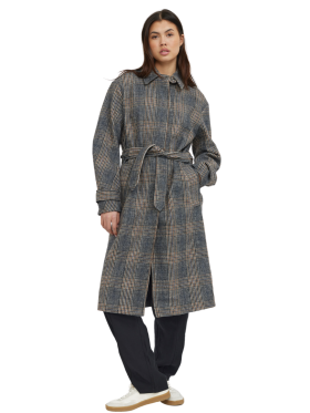 Soft Rebels - SRMya Wool Trenchcoat Coffee