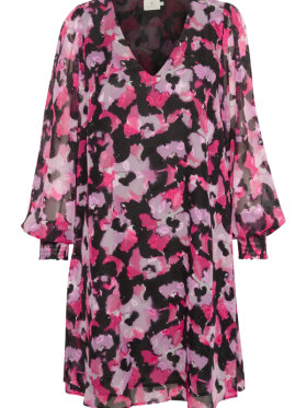 Kaffe - KAFFE KAamanda Dress Pink Flowers 