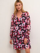 Kaffe - KAFFE KAamanda Dress Pink Flowers 