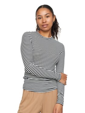 Soft Rebels - SRFenja Stripe o-neck top sort