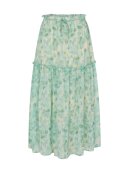 Rosemunde - Chiffon Skirt Big mint flower