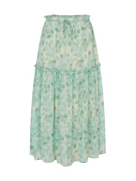 Rosemunde - Chiffon Skirt Big mint flower