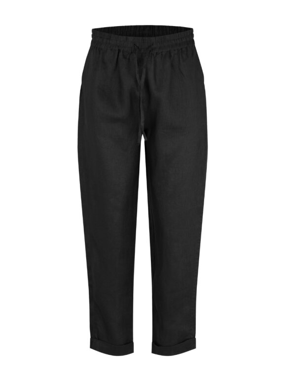 Rosemunde - Linen Trousers black