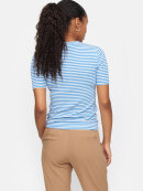 Soft Rebels - SRFenja Stripes SS Top/099 Blå