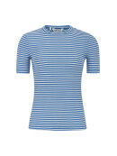 Soft Rebels - SRFenja Stripes SS Top/099 Blå