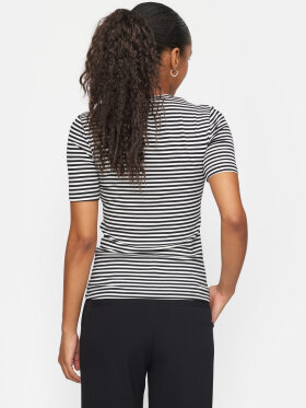 Soft Rebels - SR Fenja Stripes Top SS/ sort