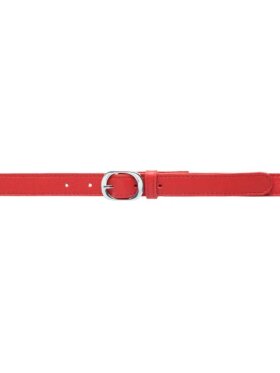 DEPECHE - Leather Belt Red
