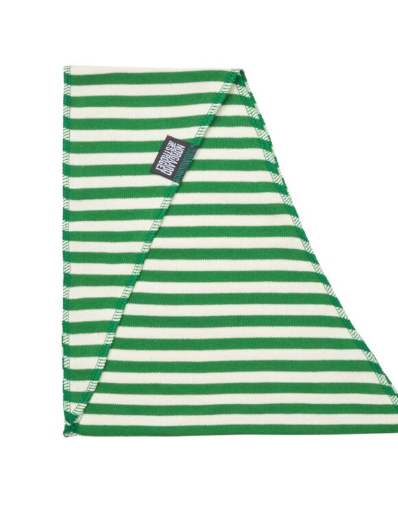 Mads Nørgaard - Triangle scarf Green/Ecru