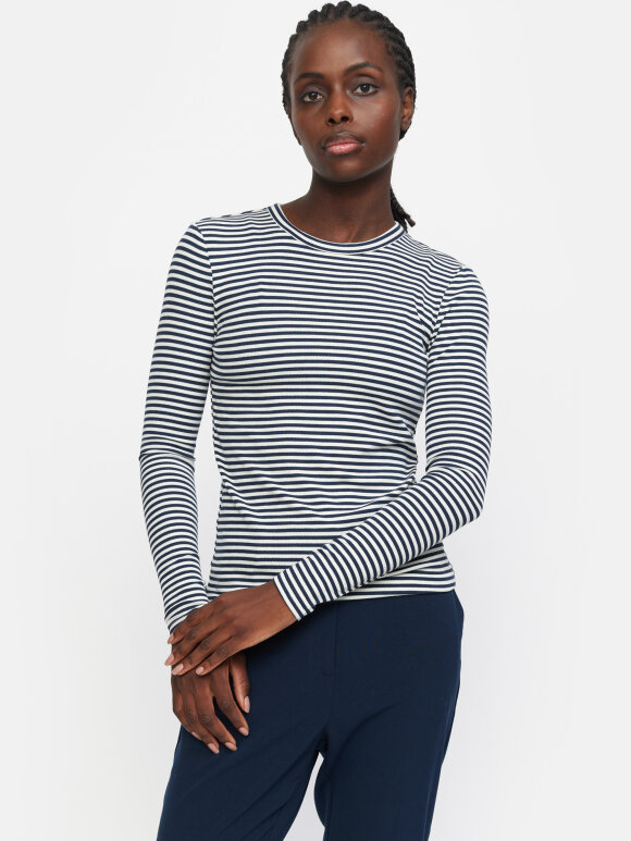 Soft Rebels - SRFenja Stripe hvid/blå