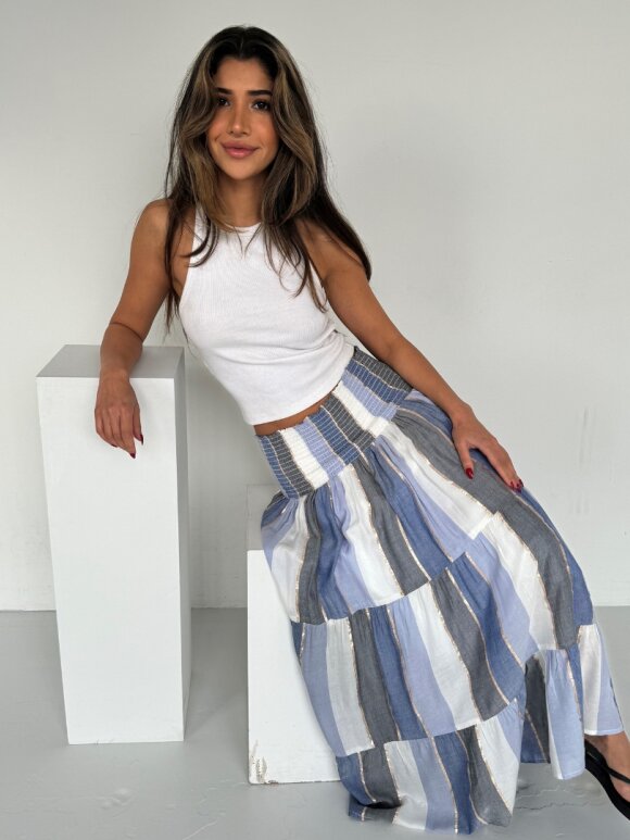 CONTINUE - Majse skirt Blue stripe