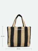 Rosemunde - RBAlva small bag black stripe