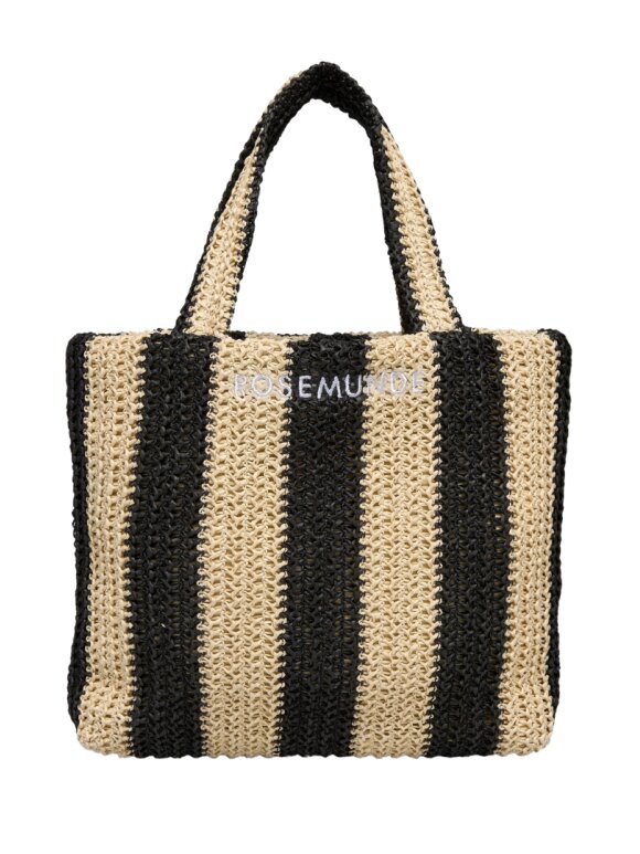 Rosemunde - RBAlva small bag black stripe