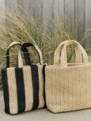 Rosemunde - RBAlva small bag black stripe