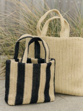 Rosemunde - RBAlva small bag black stripe