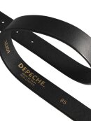 DEPECHE - DEPECHE læder bælte Black