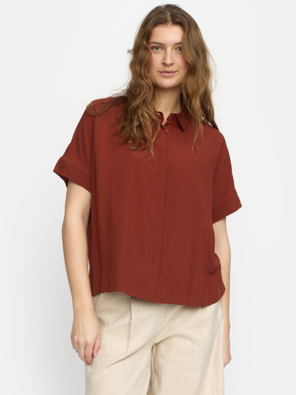 Soft Rebels - SRFreedom shirt Brandy Brown
