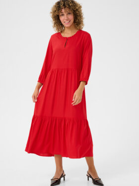 Cream - CRTiah Flounce Dress Cream - CRTiah Flounce Dress