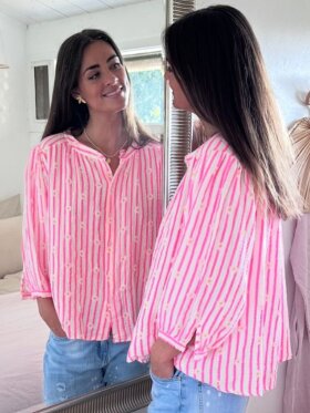 HelloU - HelloU Matilde bluse pink HelloU - HelloU Matilde bluse pink