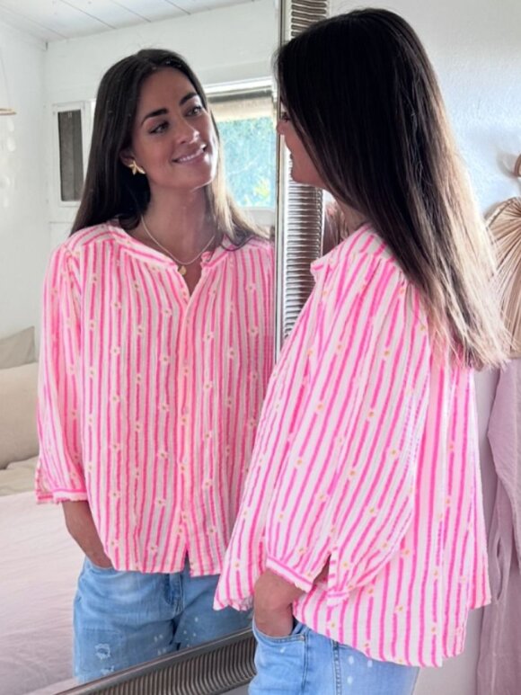 HelloU - HelloU Matilde bluse pink