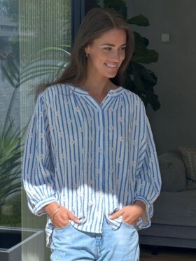 HelloU - HelloU Matilde bluse blå HelloU - HelloU Matilde bluse blå