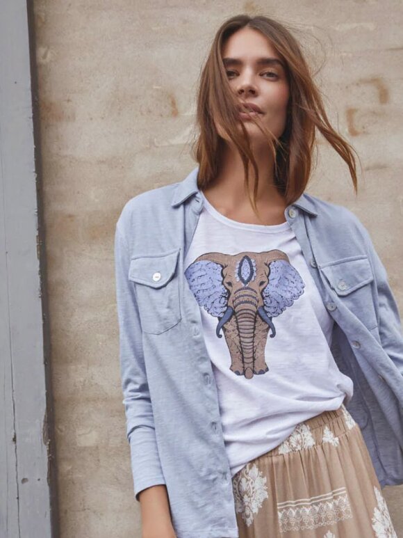 Costamani - Elephant t-shirt blue mix
