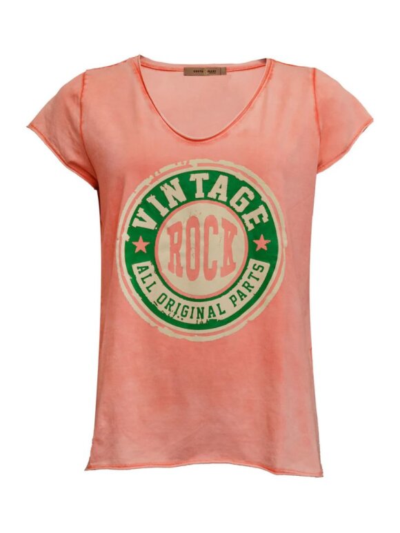 Costamani - Vintage Tee. Coral