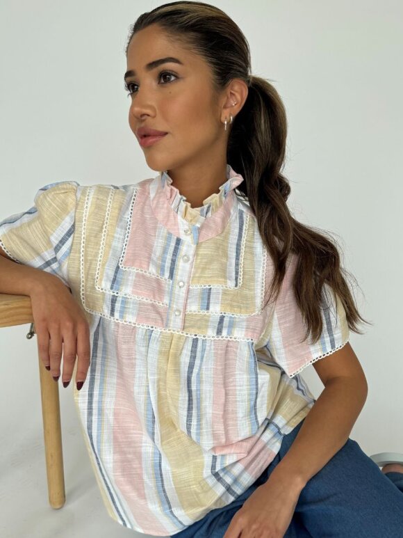 CONTINUE - CONTINEU Isabella strips bluse
