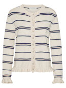 CONTINUE - CONTINUE Cardigan Navy/stripe
