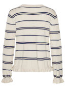 CONTINUE - CONTINUE Cardigan Navy/stripe