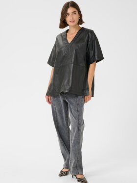 Culture - CUatam Canja Leather Blouse