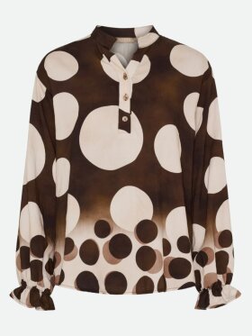 MARTA du château - MARTA Aspen bluse brun print MARTA du château - MARTA Aspen bluse brun print