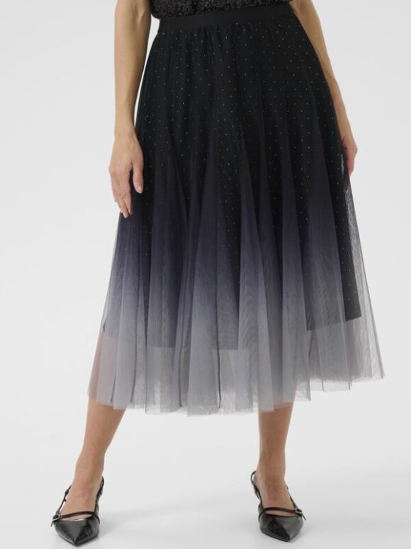 Cream - CRGlittery Mesh Skirt
