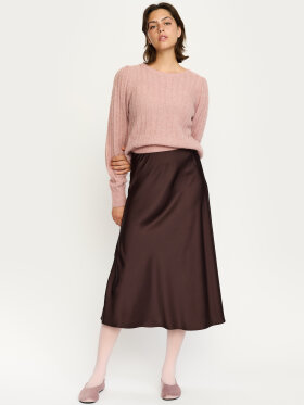 Soft Rebels - SRAbia midi skirt coffee bean