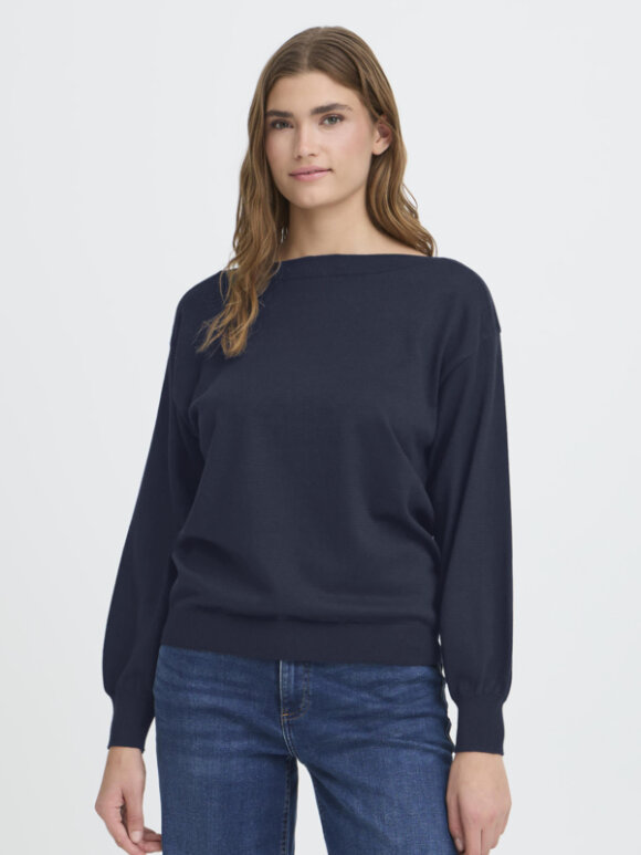 Ichi - IHLULS BOAT NECK LS Ichi - IHLULS BOAT NECK LS