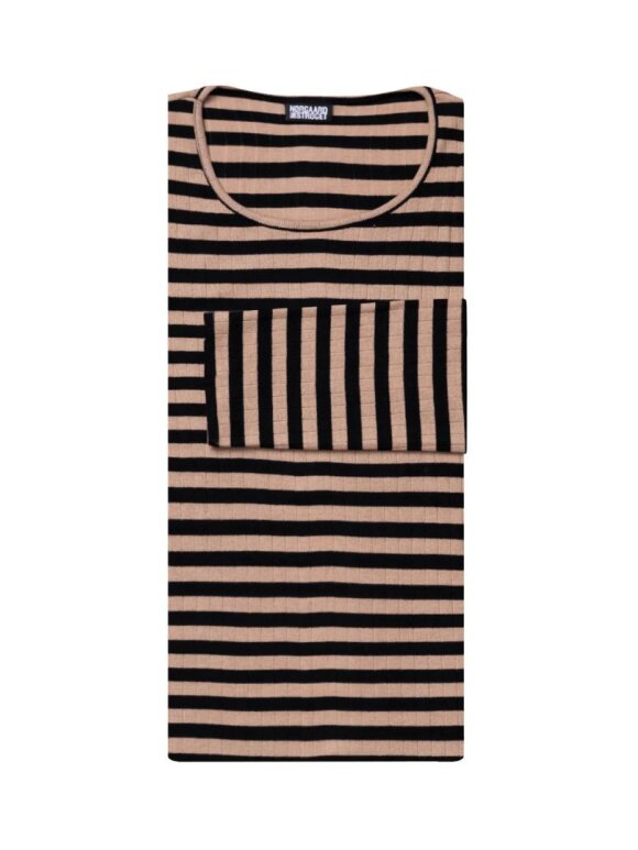 Mads Nørgaard - Nørgaard Bluse black/camel