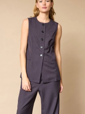 LOVE & DIVINE - L&D Vest Blue pinstripe