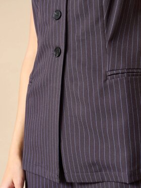 LOVE & DIVINE - L&D Vest Blue pinstripe