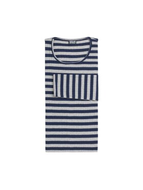 Mads Nørgaard - Nørgaard Bluse marine/grey