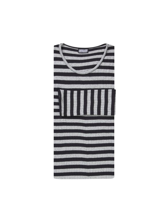 Mads Nørgaard - Nørgaard bluse black/grey Mads Nørgaard - Nørgaard bluse black/grey